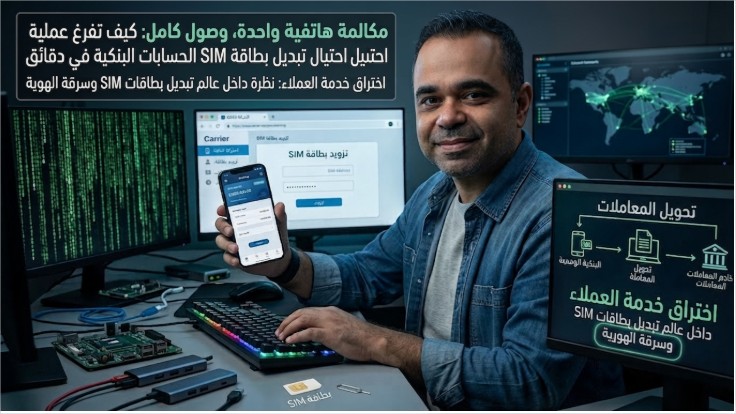 مكالمة هاتفية واحدة... وصول كامل: كيف تؤدي عمليات احتيال استبدال شريحة SIM إلى تفريغ الحسابات البنكية خلال دقائق